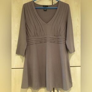 BCBG MAXAZRIA Women V-Neck Long Sleeve Tunic Top